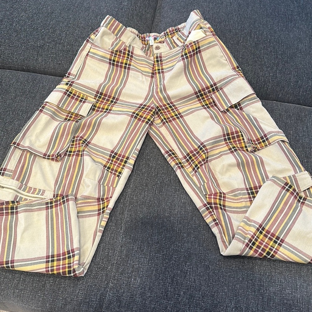 Urban outfitters plaid cargo pants